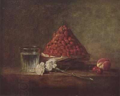 Jean Baptiste Simeon Chardin Still Life with Basket of Strawberries (mk08) China oil painting art